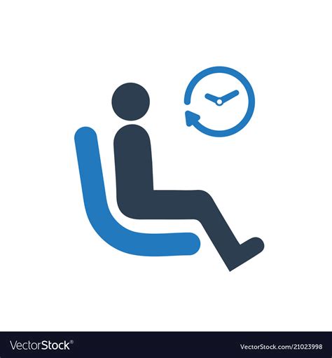 Waiting Waiting Room Icon Royalty Free Vector Image