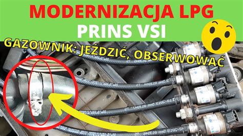 Instalacja gazowa LPG Prins VSI wymiana filtrów gazu i węży gazowych