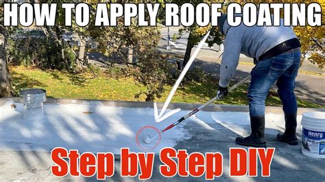 How To Apply Roof Coating Henry Acrylic Dura Brite White