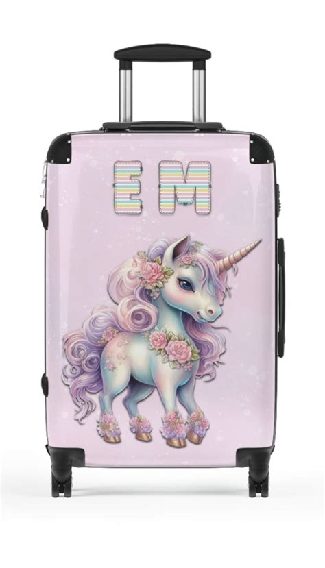 Custom Unicorn Luggage For Whimsical Travels V Luggage