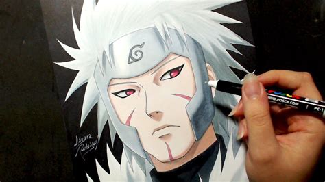 Speed Drawing Tobirama Senju Naruto Youtube