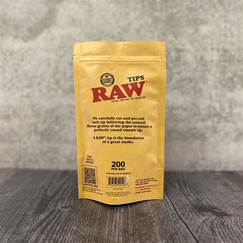 Raw Pre Rolled Tips 200ct Capitol Hemp Llc