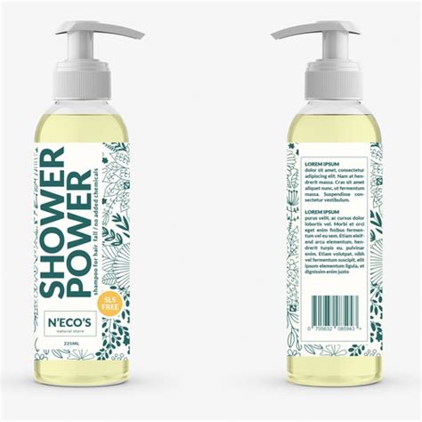 Shampoo Bottle Label Design Arts Arts