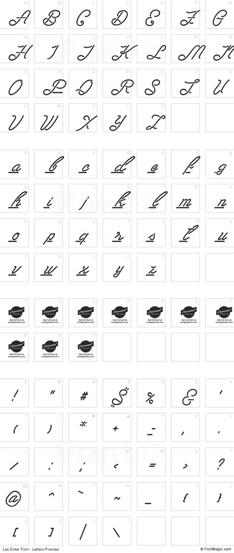 las enter font fontmagic