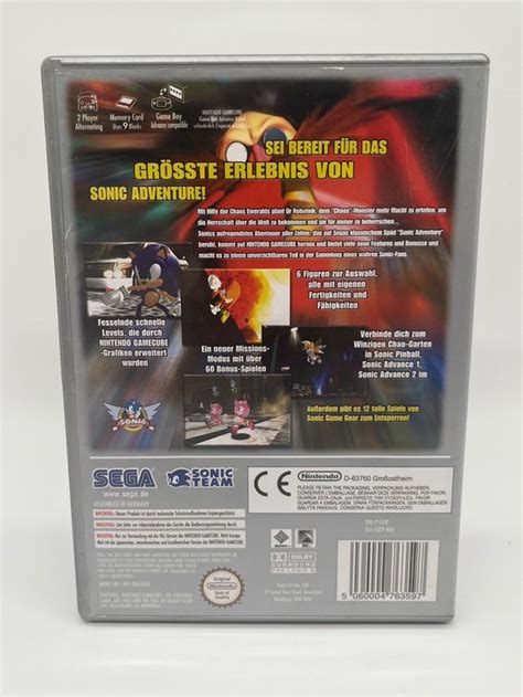 Sonic Adventure DX Directors Cut Gamecube OVP Nintendo Kaufen Auf Ricardo