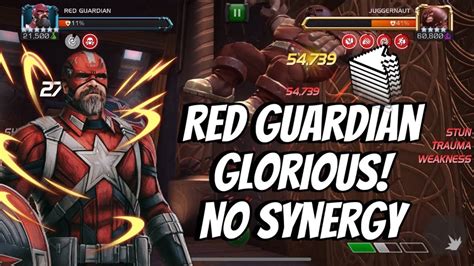 Red Guardian Buff No Synergy Marvel Contest Of Champions Youtube