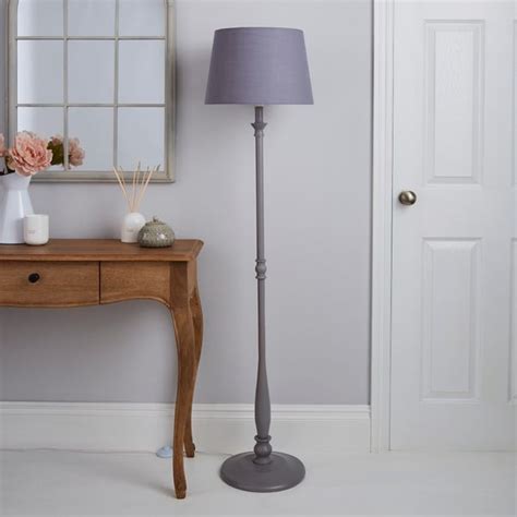 Tofty Grey Floor Lamp | Dunelm