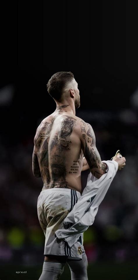 Sergio Ramos Back Tattoo