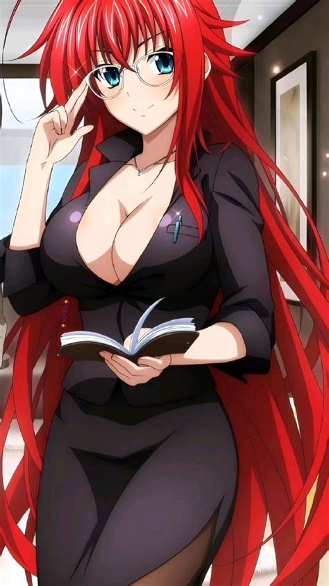 Rias Gremory High School DxD Pelo Rojo Anime Chica Anime Chicas Anime