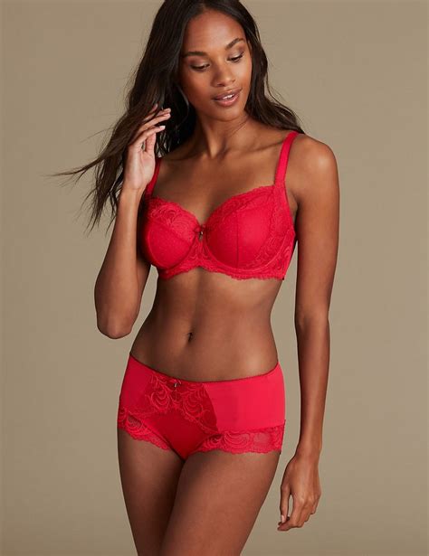 The Non Brit S Intro To Marks Spencer Lingerie Red Lingerie Lace Set