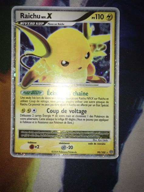 Raichu Niv X Diamant Et Perle Temp Te Carte Pokemon