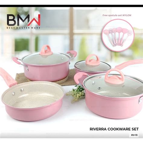 Jual Set Alat Masak Hello Kitty Panci Set 13 Pcs Cookware Set Panci Wajan Spatula Alat Masak