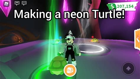 Making A Neon Turtle Adopt Me Roblox Youtube