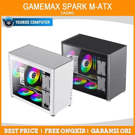 Jual Gamemax Spark M Atx Desktop Gaming Computer Case Pc Casing Game