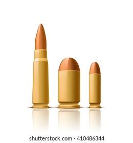 Gun Bullet Vector Design Illustration Isolated Stock Vector Royalty