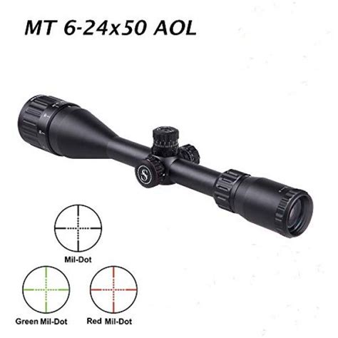 Sniper Mt X Aol Hunting Rifle Scope Red Green Illuminated Mil