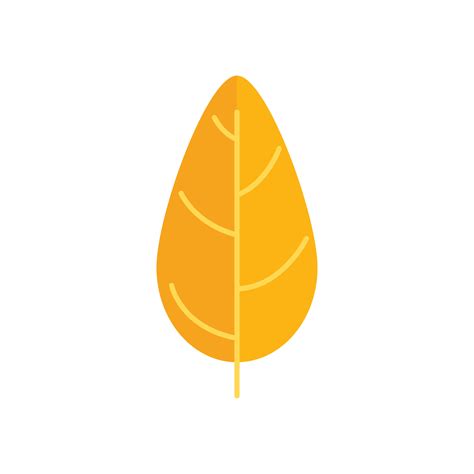 Autumn red leaf icon flat vector. Fall maple 17336330 Vector Art at ...