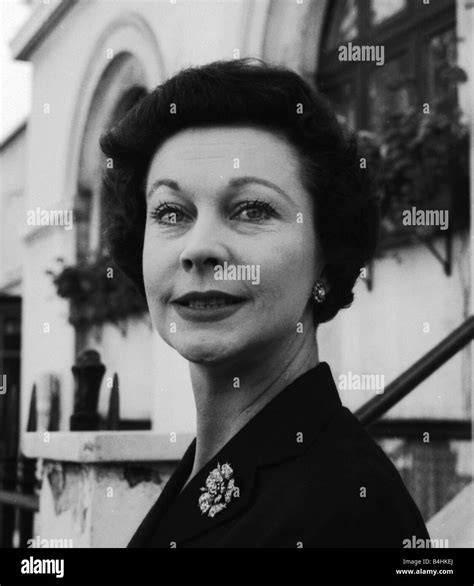 Actress Vivien Leigh In London August 1956 Stock Photo Alamy