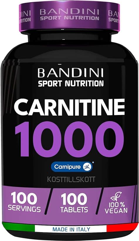 Bandini L Carnitine Tabletter Med Carnipure Doser