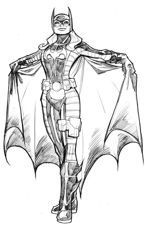 Batgirl 77823 Superheroes Free Printable Coloring Pages