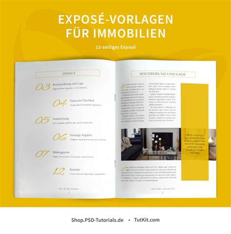 Expos Vorlagen F R Immobilien H User Word Indesign Corel