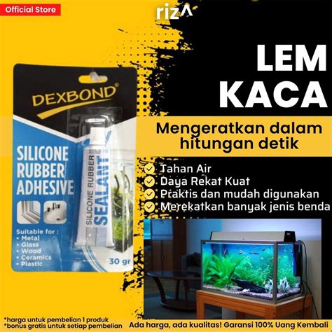 Jual Lem Kaca Aquarium Super Glue Sealant Silicone Dexbond Glass