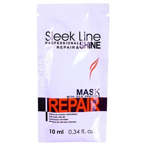 STAPIZ SLEEK LINE REPAIR Maska do włosów saszetka 10ml DARMARSKLEP pl