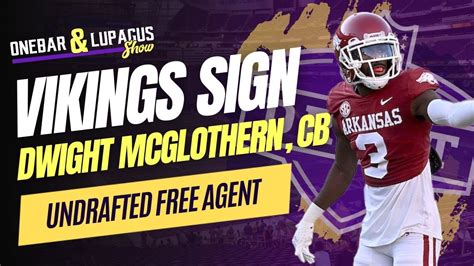 Vikings Sign UDFA Dwight McGlothern Cornerback Arkansas YouTube