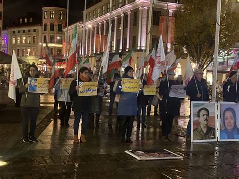 Sweden GothenburgNovember 2 2022 Freedom Loving Iranians And MEK