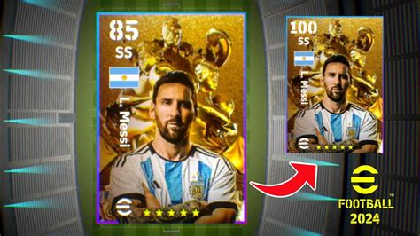 L Messi Free Efootball 2024 Train Players To Max Rating Efootball 24