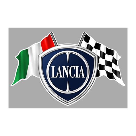 Lancia Flags Laminated Decal Cafe Racer