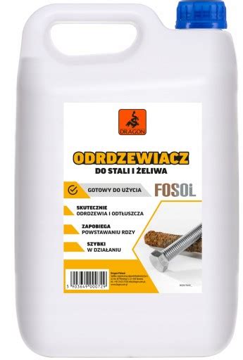 Dragon Odrdzewiacz do stali i żeliwa 5L DOSZ05 TW za 66 98 zł z RYBNIK