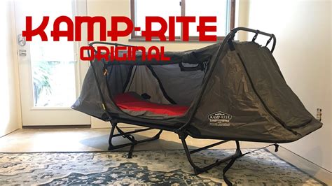 Kamp Rite Original Tent Cot Overview Gray YouTube