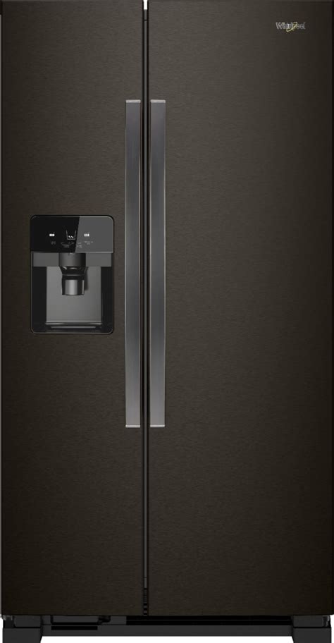 Whirlpool 24 5 Cu Ft Side By Side Refrigerator Black Stainless Steel