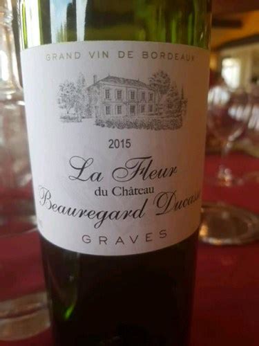 2015 Château Beauregard Ducasse La Fleur Graves Vivino US