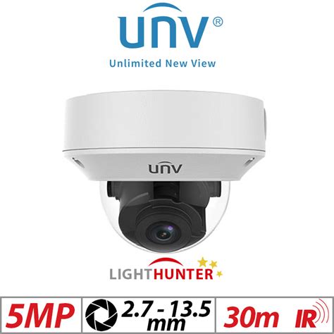 Mp Uniview Wdr Lighthunter Vandal Resistant Network Fixed Dome Camera