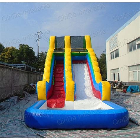 Tobog N Acu Tico Inflable Comercial Con Piscina Tobog N Acu Tico