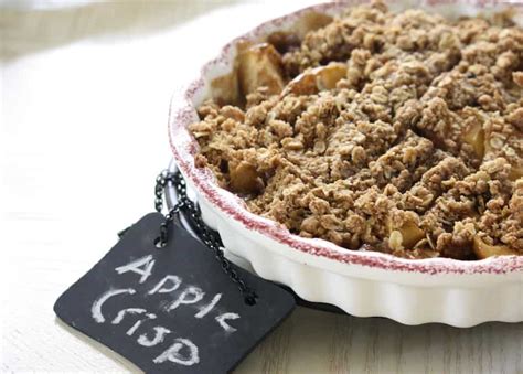 Gluten Free Apple Crisp Dairy Free Option