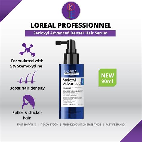 Loreal Professionnel Serioxyl Advanced Denser Hair Serum Ml New