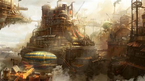 Steampunk City Wallpapers - Wallpaper Cave