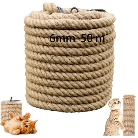 Corde De Sisal Naturel 6mm Corde En Sisal Naturel Pour Chat