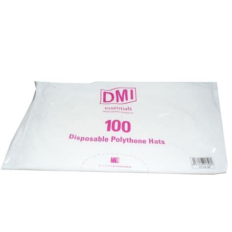 DMI Disposable Polythene Hats X 100 Hairbitz