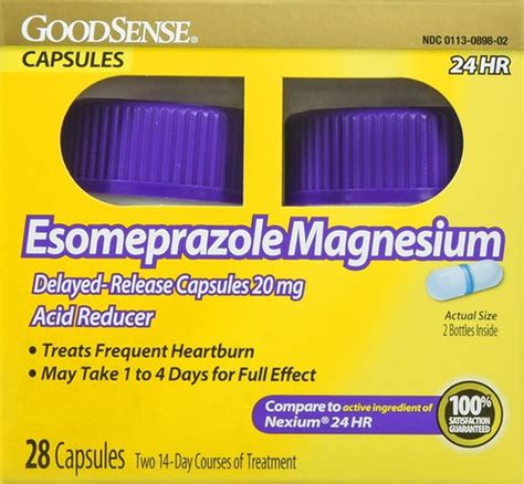 Goodsense® Esomeprazole Magnesium 20 Mg 24 Hr Delayed Release Capsules