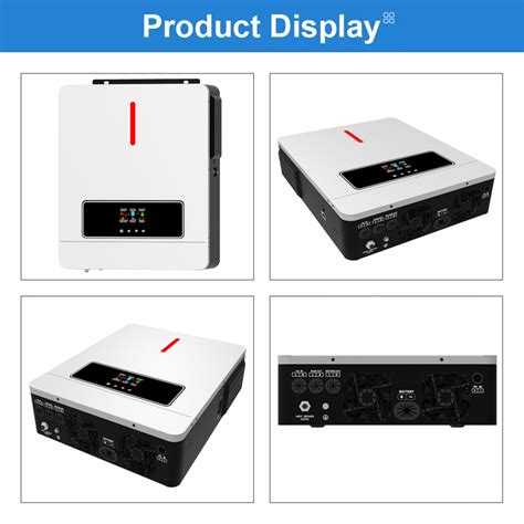 Nm Eco On Off Grid 6 2kw 48v Solar Inverter 120a Mppt Charger Controller Rgb Light Dual Output