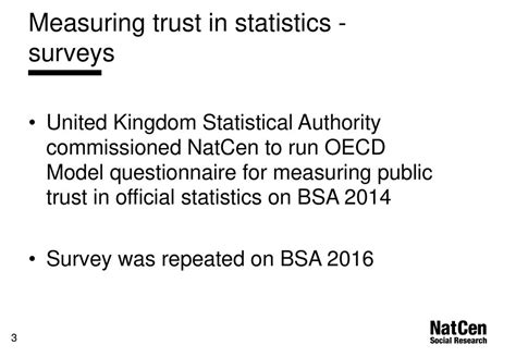 Measuring Trust In Official Statistics Findings From Bsa Ppt Download