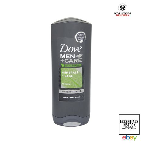 Dove Men Care Minerals Sage Body Face Wash Ml Ebay