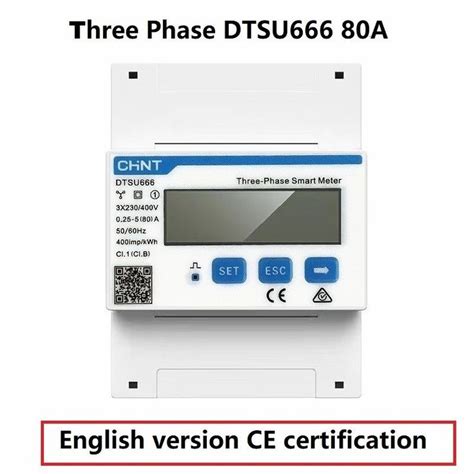 Energy Meters CHINT DDSU666 DTSU666 Multifunction Power Programable V A