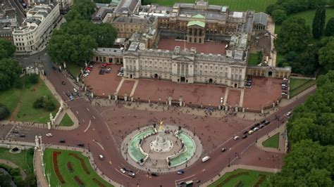 6k Stock Footage Aerial Video Of A Birds Eye View Of Buckingham Palace