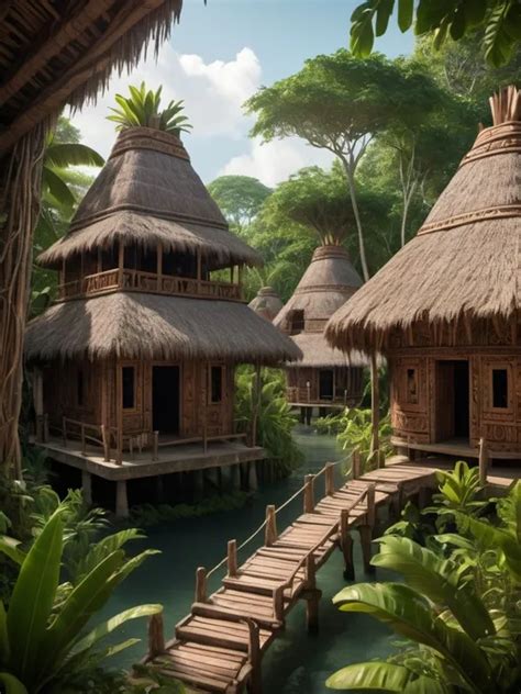 8K UHD Super Detailed Coconut House On Floating I