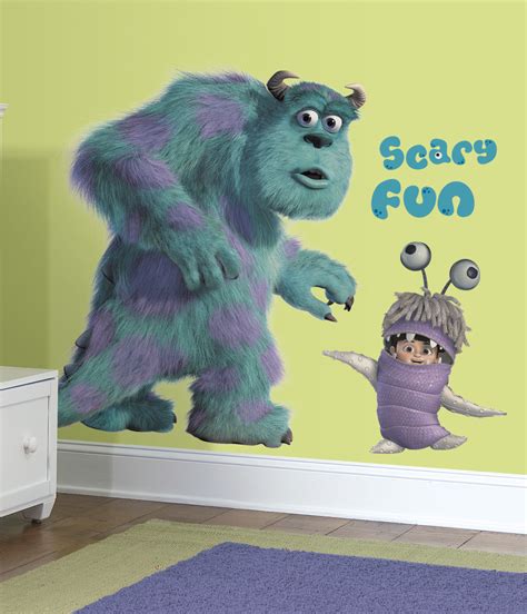 Monsters Inc Giant Sully & Boo Peel & Stick Wall Decals | WallDecals.com